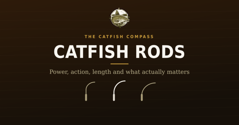 Choosing a catfish rod — three rod actions compared, from The Catfish Compass